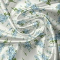 thumbnail image 5 of Ambesonne Ivory and Blue Window Valance, Spring Leaves, 54" X 12", Pale Blue Ivory, 5 of 5