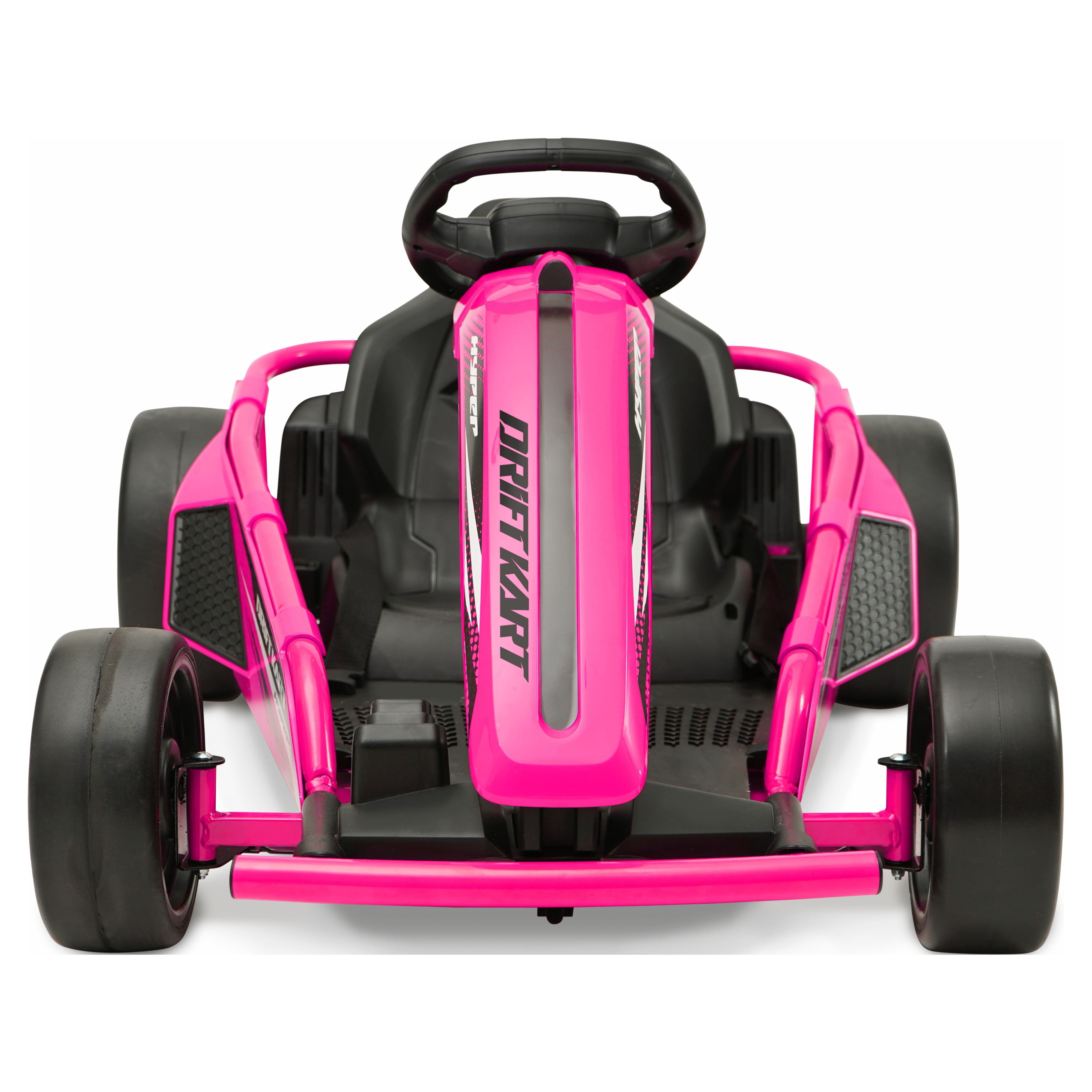 Hyper Toy Company, 24V Drift Kart Battery Powered Ride on, Children Ages 8-14, Pink