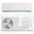 thumbnail image 5 of 9000BTU Mini Split Air Conditioner Heat Pump,19 SEER2 115V Split ac unit with Remote AC Cool Up to 650 Sq. Ft,Variable Frequency Cooling and Heating，R32 Refrigerant & Installation Kit, White, 5 of 7