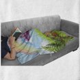 thumbnail image 6 of Mushroom Soft Flannel Fleece Throw Blanket, Scenery with Wood Timber Grass and Rainbow Fungus Herbs Leaves Art, Cozy Plush for Indoor and Outdoor Use, 50" x 60", Multicolor, by Ambesonne, 6 of 6
