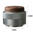 thumbnail image 2 of Coffee Palm Tamper 51mm 58mm Stainless Steel Hammer Distributor Ripple Base, 2 of 5