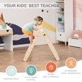 thumbnail image 4 of Qaba Kids Triangle Climber Foldable Climbing Triangle Ladder for Toddler Play Structure Climbing Toy Indoor Playful Gym Natural, 4 of 9