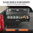 thumbnail image 5 of Lockable Waterproof Truck Bed Storage Box for Chevrolet Silverado 1500 and GMC Sierra 1500 2019-2020,6.6 Gal ABS Wheel Well Tool Box,Driver Side,Black, 5 of 6