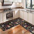 thumbnail image 3 of Kitchen Rugs Sets Of 2,Red Mushroom Frog Black Pattern Anti Fatigue Kitchen Mat Rugs Non Slip Washable,Decorative Kitchen Floor Mats for Kitchen,Sink,Laundry,17"x47"+17"x47", 3 of 5