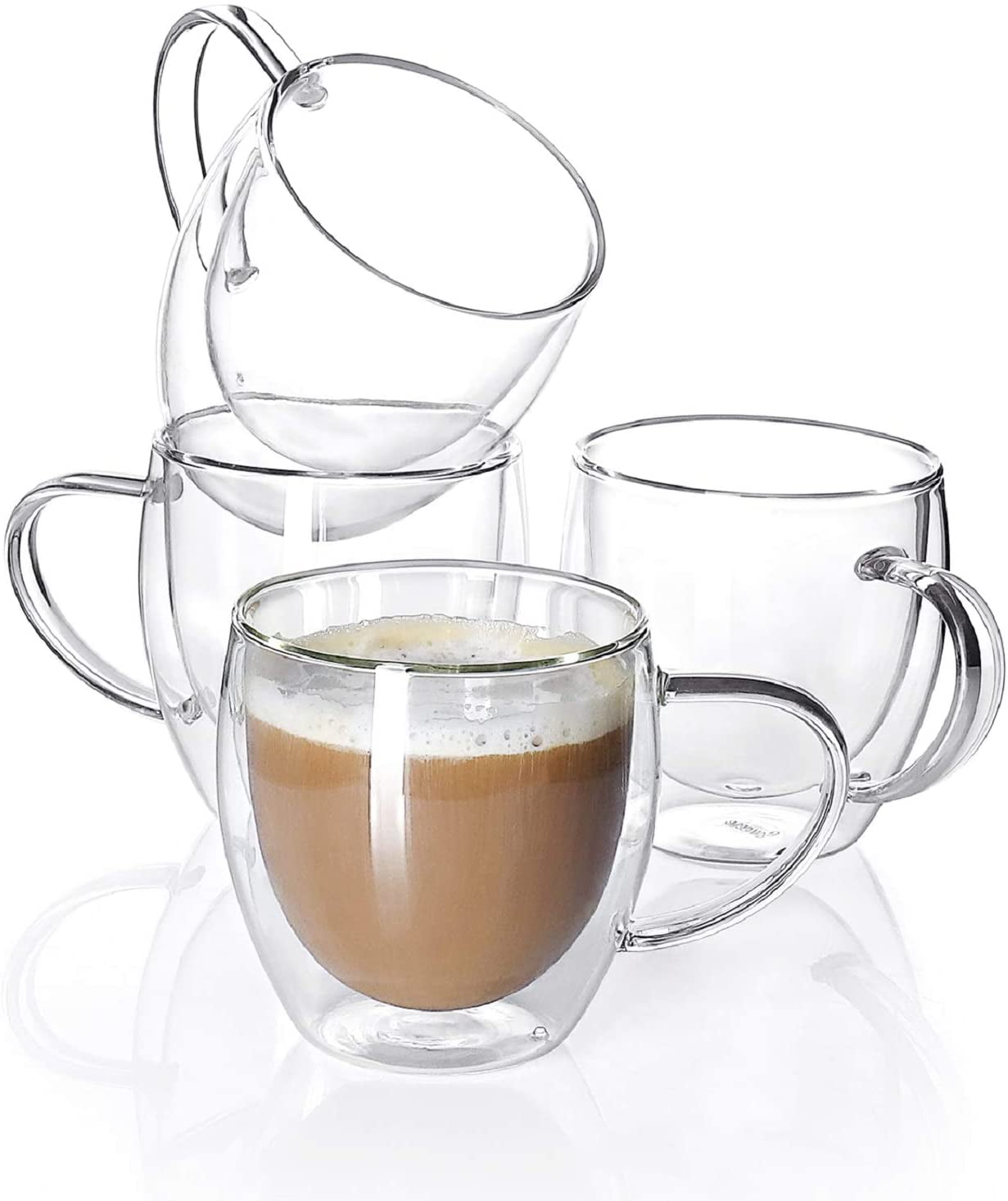 080056-006-AMAZ  STARFRIT 12-Ounce Double-Wall Glass Coffee Cup 