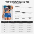 thumbnail image 3 of Kdxio Blue Christmas With Snowflakes Print Workout Shorts for Women Seamless Soft Smooth Gym Yoga Scrunch Active Shorts, 3 of 5