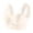 White, variant on Plus Size Strapless Lace Tank Top Bra, Thin Side Fold Side Gather Adjustable Underwire, Full Coverage Support Intimate Apparel