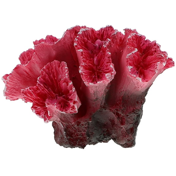 CIMAXIC Simulation Coral Flexible Soft Aquarium Landscaping Fake Coral Aquarium Decoration Multi Resin 1Pcs