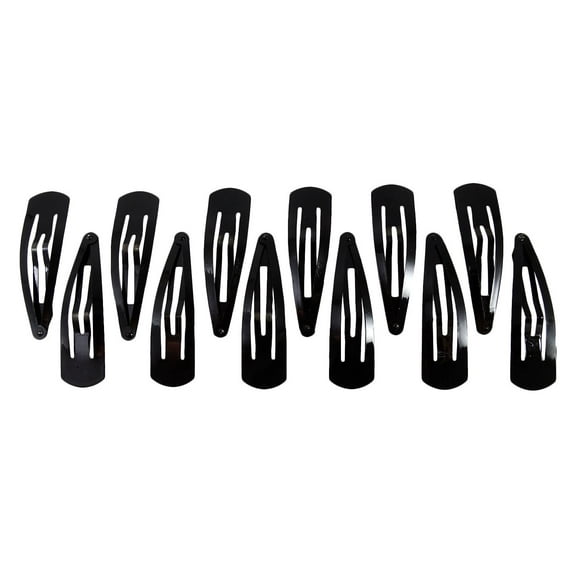 Banithani 12 Pcs Metal Snap Hair Clips Tic Tac Barrettes Hair Accessory Gift For Women