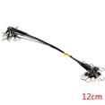 thumbnail image 2 of Yuarrent 10 Uds. De cables de línea de pesca, líderes de enclavamiento, aparejos de señuelos de pesca a presión, accesorios de equipo de Pescar Negro 12 cm 10 piezas, 2 of 6