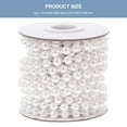 thumbnail image 2 of UPOUART 1 Roll White Plastic Round String Beads for Crafting, Decorating, Wrapping and Projects, 2 of 8