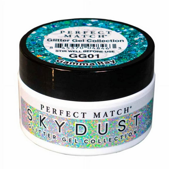 LeChat Perfect Match Sky Dust Glitter Gel Collection - Gamma Ray #GG01 - 0.5 oz