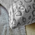 thumbnail image 2 of FY FIBER HOUSE Leopard Print Pillow Cover Flannel Fleece Throw Pillow Cases Covers for Couch Bed Sofa Set of 2, 20 x 20 Inch, Grey, 2 of 5