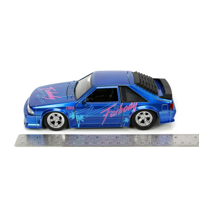1989 Ford Mustang GT, Candy Blue - Jada Toys 31379 - 1/24