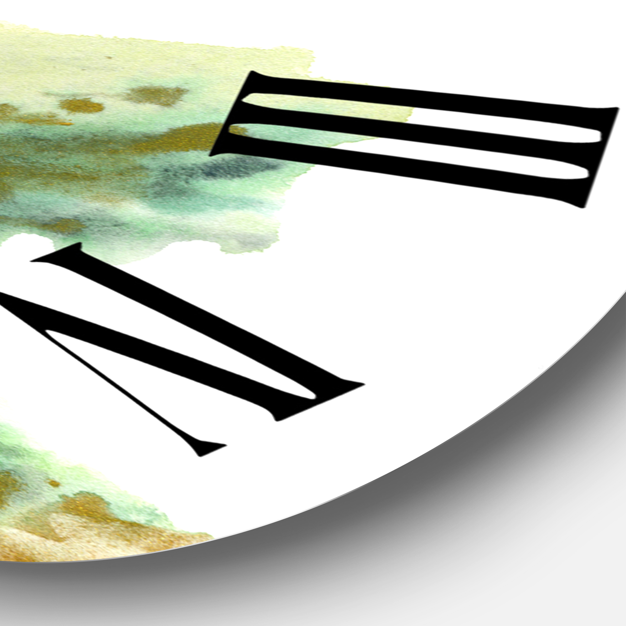 Designart 1 in Modern,Contemporary Wall Clock