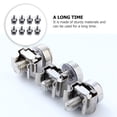 thumbnail image 3 of QUMIIRITY 50 Sets Machine Screw Kit Nickel Plated for Cabinet Assembly, 3 of 7