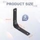 thumbnail image 2 of Uxcell 6Pcs Soportes de Estante Flotante, Soportes de Estante de Pared de Alta Resistencia de 4 x 4 Pulgadas, Soportes de Ángulo de Acero para Estantes de Madera, Armarios, Soporte de Encimera, Negro, 2 of 6