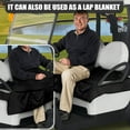 thumbnail image 4 of SEANATIVE Black Golf Cart Seat Covers Club Car Breathable Golf Cart Covers 2 Passenger with Pockets Non-Slip Golf Cart Seat Blanket Covers Universal Fit 2-Seat Golf Cart, 4 of 7