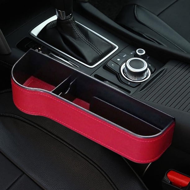 XWSHYW Accesorios para Interior Del Coche. Caja de Almacenamiento con Ranuras Multifunción para Asiento Del Conductor Izquierdo