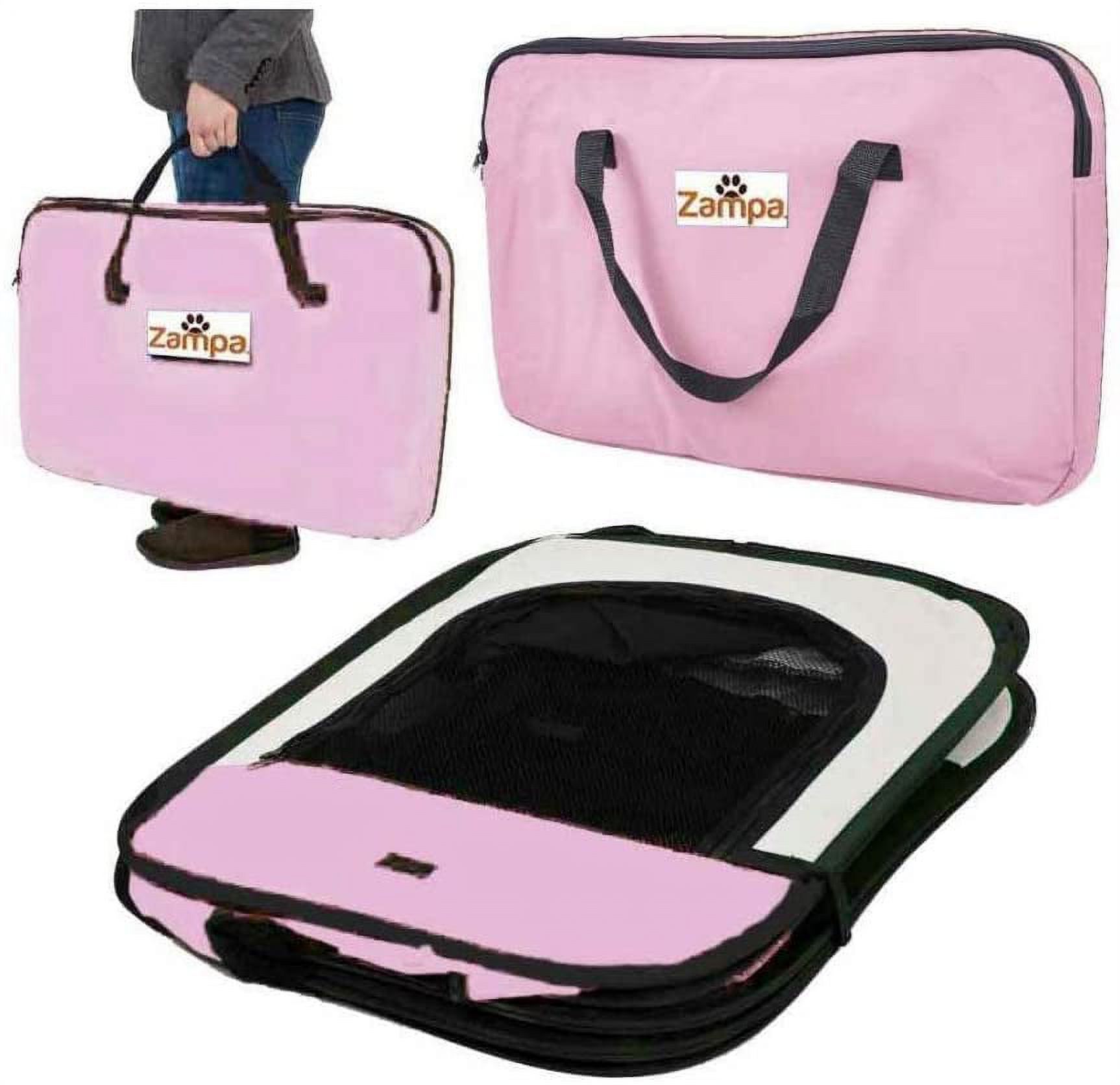 Zampa Portable Foldable Pet playpen Exercise Pen Kennel & Carrying Case, Indoor, Outdoor Use, Water resistant