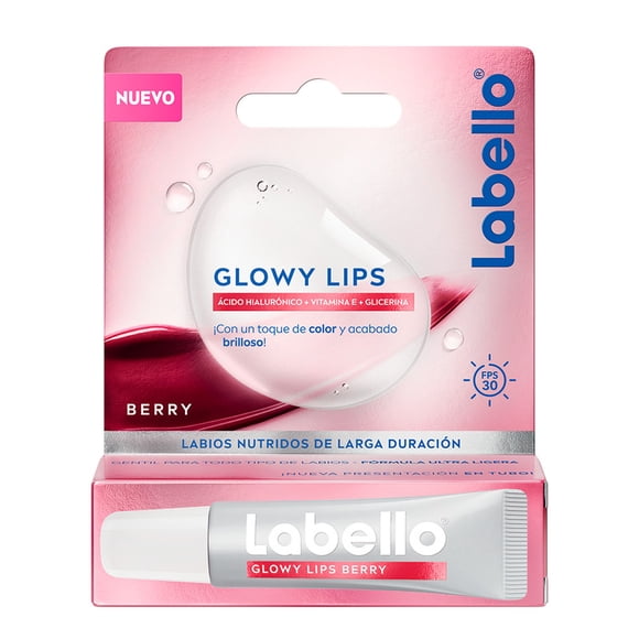 Bálsamo Labello Glowy Lips Berry 10ml