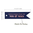 thumbnail image 5 of Inkdotpot Pack Of 50 Real Rose Gold Foil Paper Tag Hugs & Kisses From The Wedding Favor Hang Tag, 5 of 6