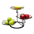 thumbnail image 1 of Nordic Style 3 Tier Fruit Basket Modern Multi Layer Fruit Snack Storage Basket for Living Room Coffee Table Storage Stand Snacks Rack Tray Plate Rack for Party Wedding[black], 1 of 5