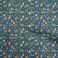 thumbnail image 1 of oneOone Cotton Cambric Teal Blue Fabric Animal Diy Clothing Quilting Fabric Print Fabric By Yard 56 Inch Wide, 1 of 5