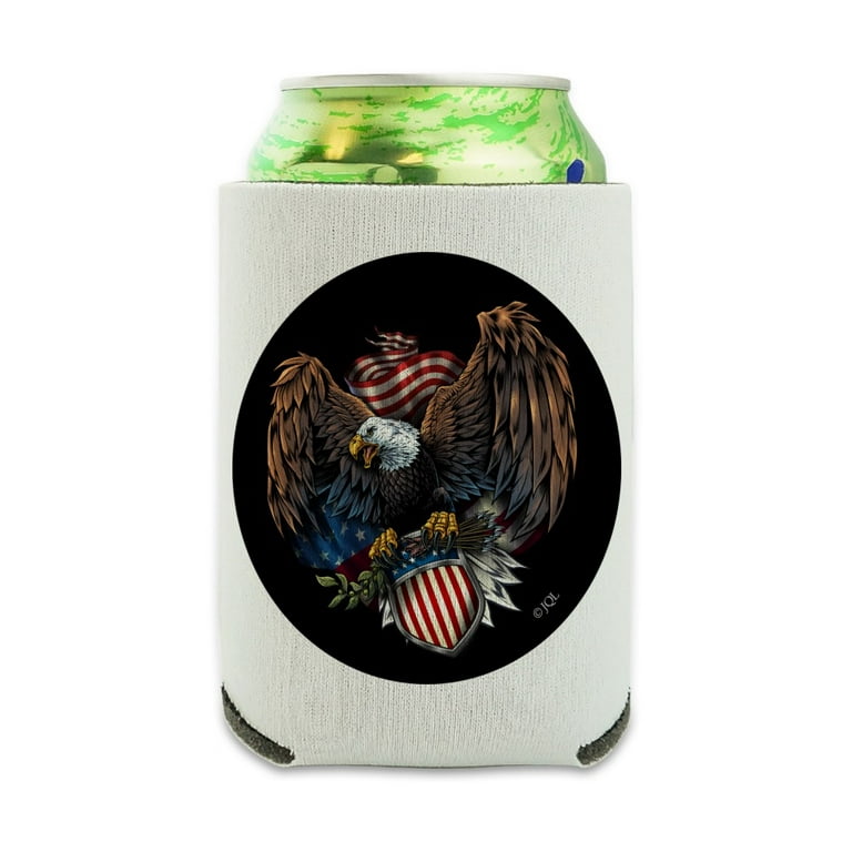 USA Stars & Stripes Patriotic Can Cooler