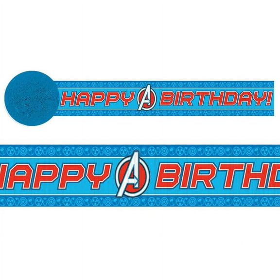 Generic Avengers Assemble Crepe Paper Party Banners, 1 Count