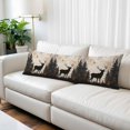 thumbnail image 2 of Vintage Forest Deer Body Pillow Covers, Rustic Country Wildlife Woodland Soft Throw Pillow Cases with Invisible Zipper, Decorative Pillowcase Pillows Protectors for Sofa Bed Couchair 20"x54", 2 of 9