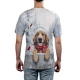 thumbnail image 5 of Playful Bloodhound Welcomes Winter Snowy Day with Cardinal Bird All Over Print 3D Shirt Unisex Merch Dog Lover - 2017, 5 of 6