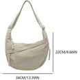 thumbnail image 6 of MMYGU Crescent Crossbody Bags for Women Hobo Bag Luna Bag Dumpling Bag Nylon Multi-Pocket Sling Bag Moon Shoulder Bag, 6 of 9