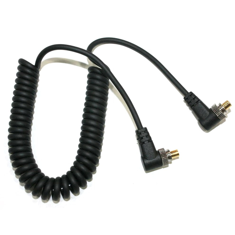 Male to Male PCPC Flash PC to PC Sync Cable Cord for Flash Speedlite