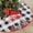 Colorful113, variant on 48 Inch Christmas Tree Skirt Large Double Layer Buffalo Plaid Check Xmas Tree Decoration Merry Christmas Tree Skirt Mat Decor for Winter Holiday Party Christmas Decoration(Red Black)