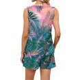 thumbnail image 5 of Iaqnaocc Two Piece Sets for Women Dressy Casual Short Sets for Women Hawaiian Tropic Square Neck Tank Top and Shorts Summer Outfits Lounge Sets for Women Vacation Outfits for Women Pink S, 5 of 5