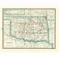 thumbnail image 2 of Rathbun 14x12 Gold Ornate Wood Framed with Double Matting Museum Art Print Titled - Oklahoma Indian Territory - Rathbun 1893, 2 of 4