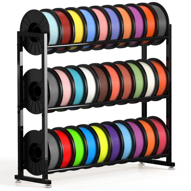 Estante de almacenamiento de filamentos 3D CxFFvao para 30 rollos, resistente