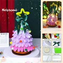 ZSBCMY DIY Christmas Tree Kit, Twisted Stick Craft Set, Pipe Cleaner Christmas Decorations, Fun Holiday Ornaments for Festive Decorating