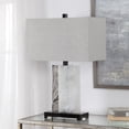 thumbnail image 3 of Uttermost Vanda Modern Steel Resin and Fabric Table Lamp in White/Gray/Nickel, 3 of 5