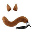 thumbnail image 6 of jiacuix Wolf Dog Hair Fake Animal Tail and Ears 1 Set Furry Faux Tail Real-looking Comfortable To Wear Role-Playing Props Soft Cosplay Fox Ears and Tail Costume Set Coyote Wolf Tail, 6 of 9