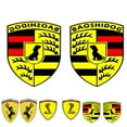 thumbnail image 3 of 1Pair Funny Donkey Snake Dog Pattern 11x13cm Reflective Car Sticker Cover Compatible for Ferrari, 3 of 8