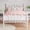 White, variant on Goldensoil Bed Frame for Girl, Twin Size with Headboard, No Box Spring Needed, White