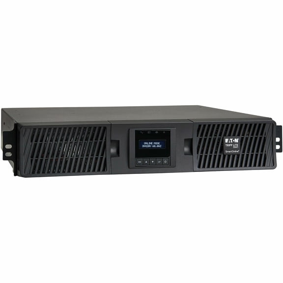 Eaton Tripp Lite Series SmartOnline 1500VA 1350W 120V Double-Conversion Sine Wave UPS - 8 Outlets, Extended Run, Network Card Option, LCD, USB, DB9, 2U Rack/Tower, TAA (su1500rtxlcd2utaa)