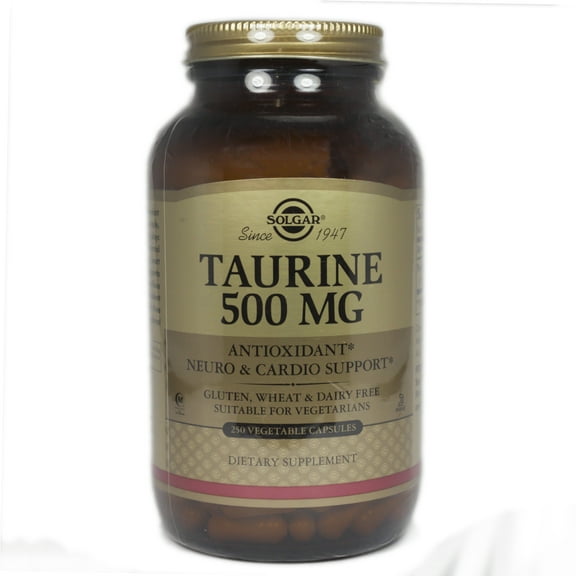Solgar Taurine, 500 mg, 250 Vegetable Capsules