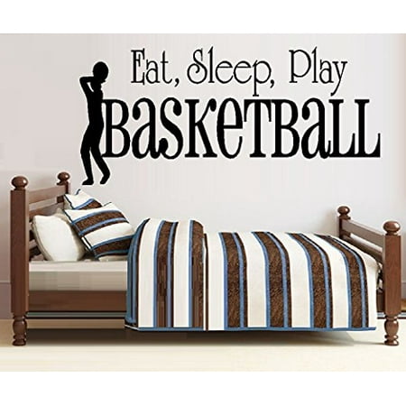 - Decal ~ EAT SLEEP PLAY BASKETBALL #22 ~ WALL DECAL 18