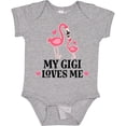 thumbnail image 3 of Inktastic My Gigi Loves Me Flamingo Girls Baby Bodysuit, 3 of 5