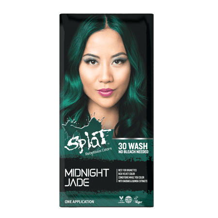 Splat Midnight Jade Hair Color Kit Semi Permanent No Bleach Green