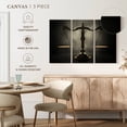 thumbnail image 5 of Elephant Stock Gold Scales Of Justice Wall Art - Horizontal Multi Panel Canvas - Salon Wall Decor - Profession Multi Panel - Black And Gray Decor - 57" x 36", 5 of 8