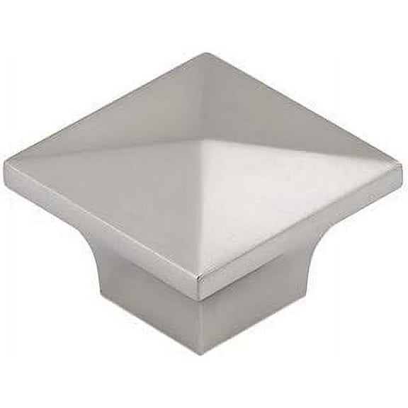 Silverline K2021-BSN Cabinet Hardware Knob 25 Pack 32L x32W x 22H (mm) Brushed Satin Nickel